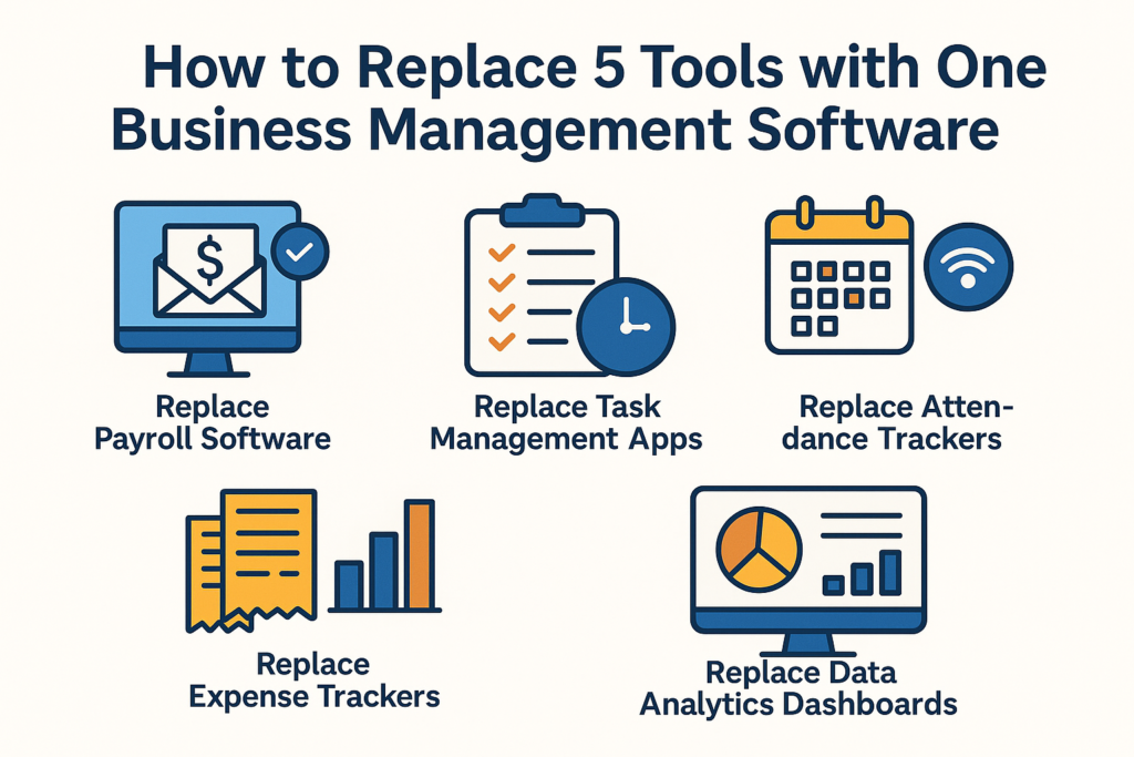 How to Replace 5 Tools with One Business Management Software